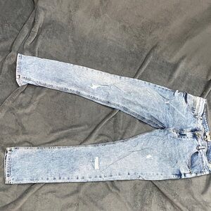 Zara Men's Denim Blue Straight Jeans